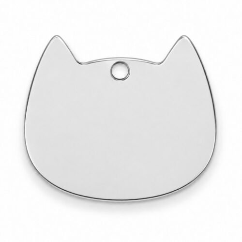 Placa gatito plateada - Perros Chidos