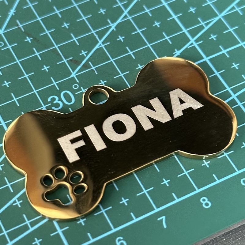 Placa hueso dorada FIONA
